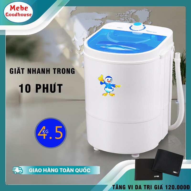 Máy giặt mini siêu tiết kiệm, dung lượng 4.2kg, tiết kiệm nước, điện, giặt nhanh chỉ trong 10 phút