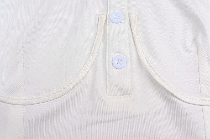 Áo Sơ Mi Croptop Tay Dài Phối Nút Màu Trơn Thời Trang Cho Nữ