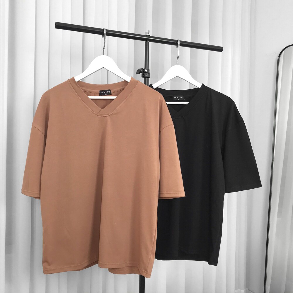 Áo phông Oversize V-Collar, Áo cộc tay Unisex Jack Lane | BigBuy360 - bigbuy360.vn