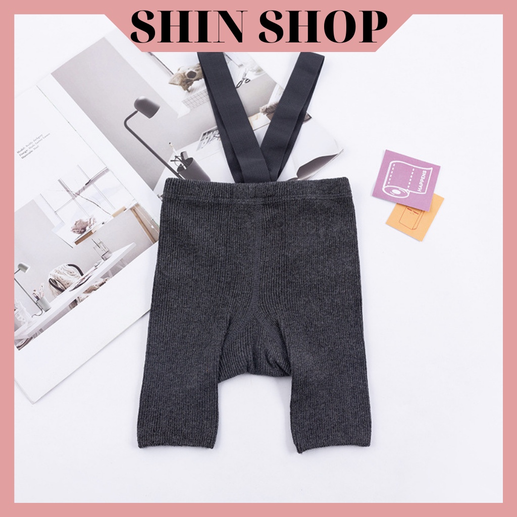 Quần tất yếm đùi SHIN SHOP chất len phiên bản xuân thu phong cách hàn quốc cho bé - QA44