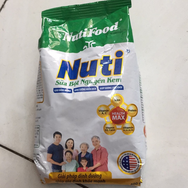 Sữa bột Nuti Nguyên kem NutiFood 400g