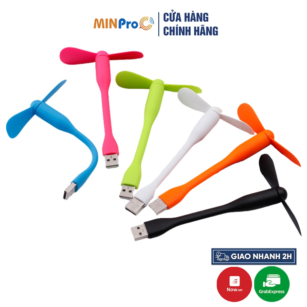 Quạt USB mini 2 cánh làm mát, nhỏ gọn, tiện lợi cắm laptop, sạc dự phòng - MINPRO