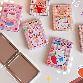 Gương Trang Điểm Cầm Tay 2 Mặt Với Nhiều Họa Tiết Hoạt Hình Đáng Yêu