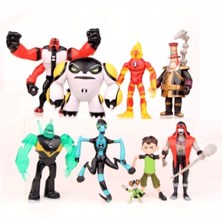 Mô Hình  09 Nhân Vật Trong Phim Hoạt Hình  Ben 10 - Cao 3-12cm