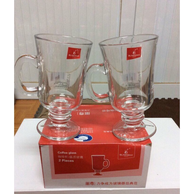 LY KEM CÓ CHÂN- LY SINH TỐ CÓ CHÂN CÓ TAY QUAI CẦM 335ML