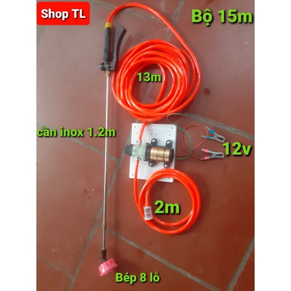 Máy bơm 12v tưới cây cảnh,tưới lan, phun thuoc muỗi,cây nông nghiệp