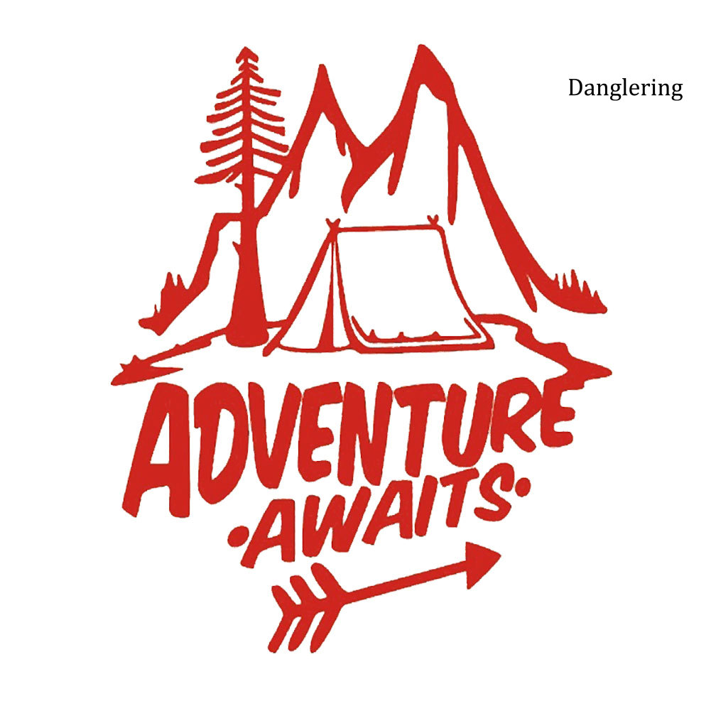 Miếng Dán Phản Quang Họa Tiết Adventure Awaits Trang Trí Xe Hơi