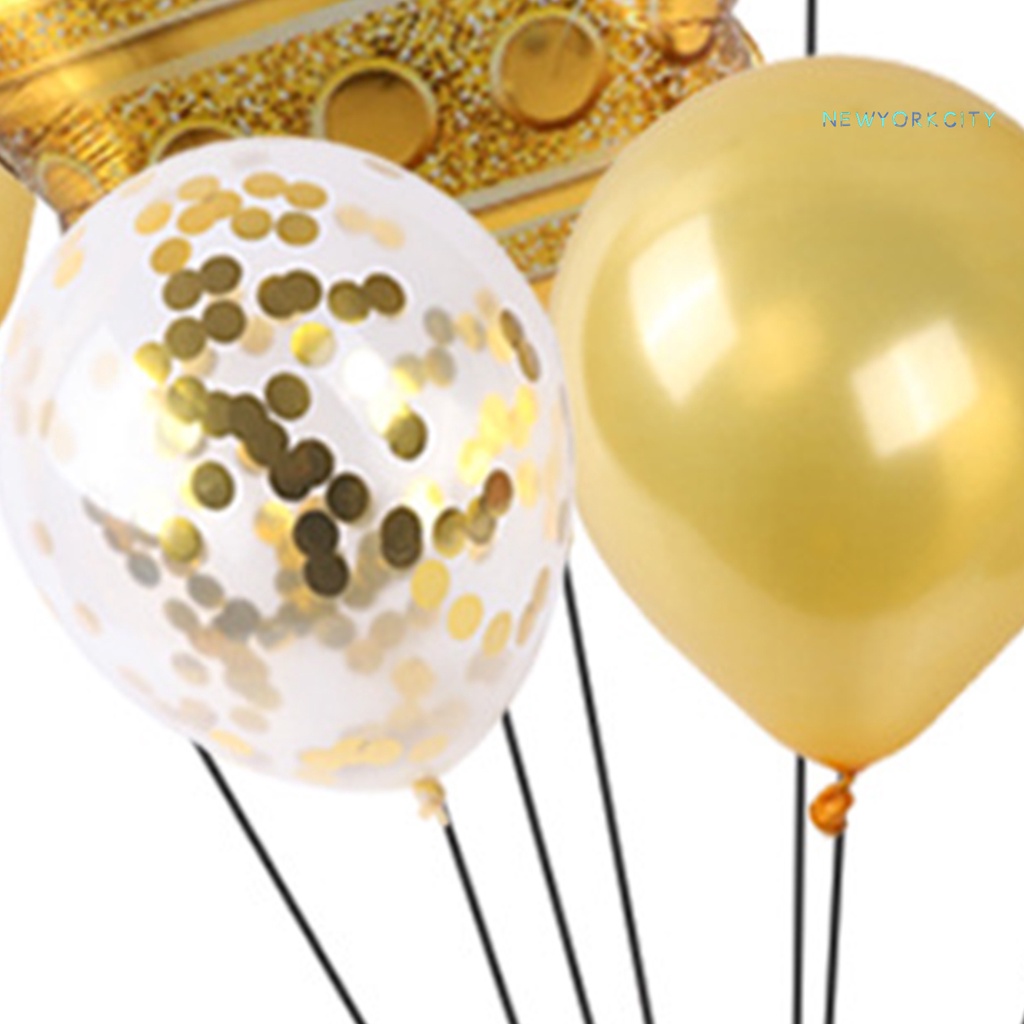 1 Set Bong Bóng Lá Nhôm Hình Số Dùng Trang Trí Tiệc Sinh Nhật