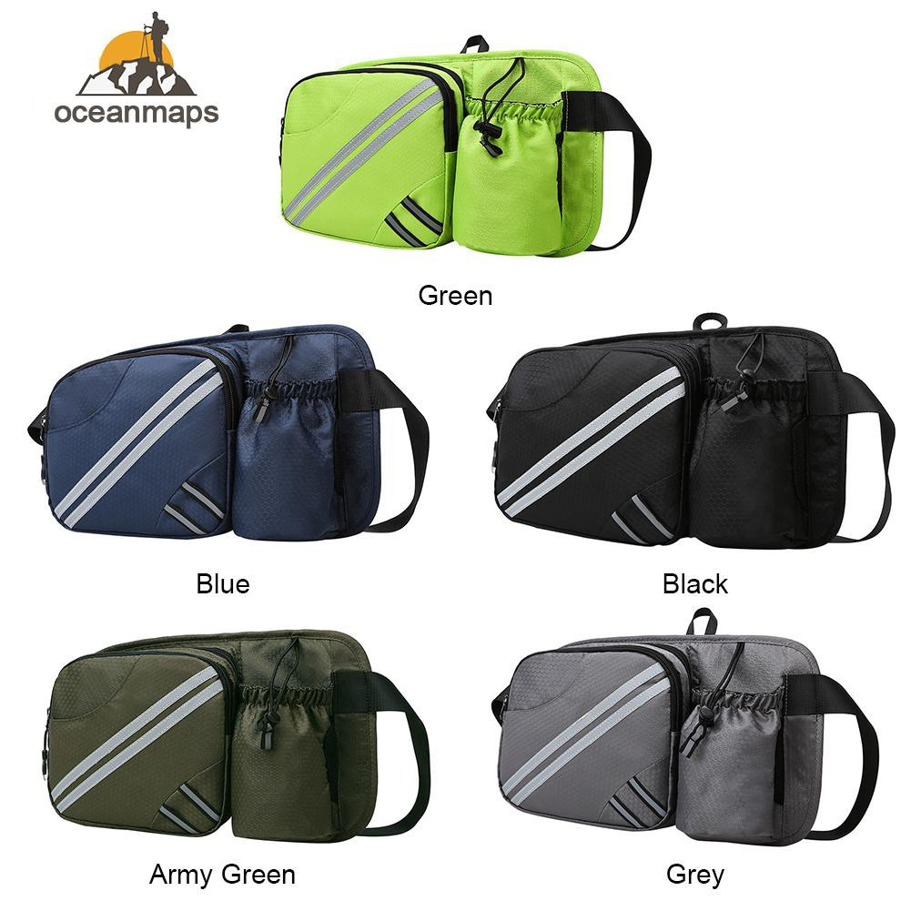 Ocean_Running Waist Belt Bag Outdoor Jogging Cycling Gym Sport Water Bottle Pouch