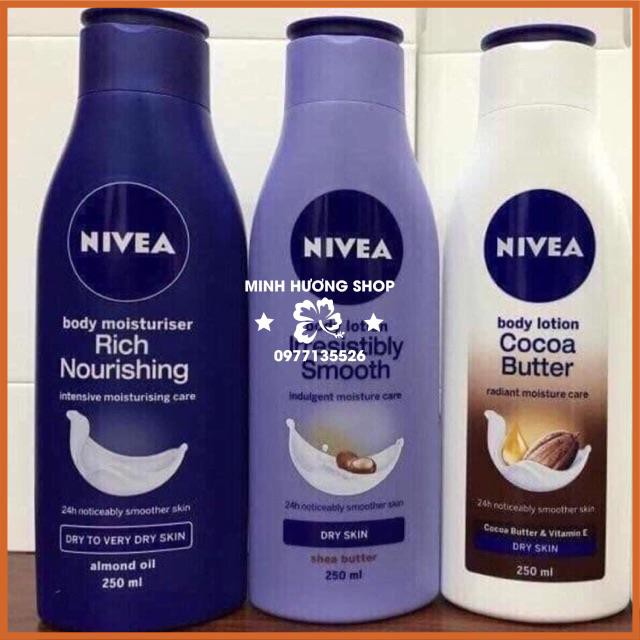 Sữa Dưỡng Thể NIVEA cấp ẩm , dưỡng trắng , chống lão hoá chai 400ml