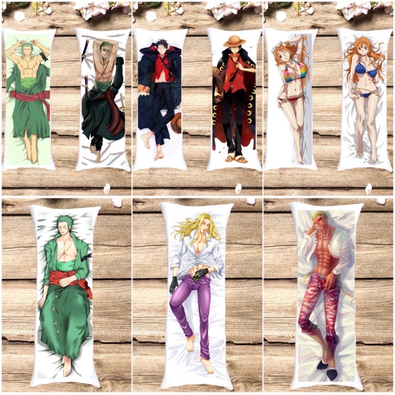 Gối ngủ anime One Piece 40cm x 1m / Gối ôm dài luffy ,sạnji,zozo ONE piece