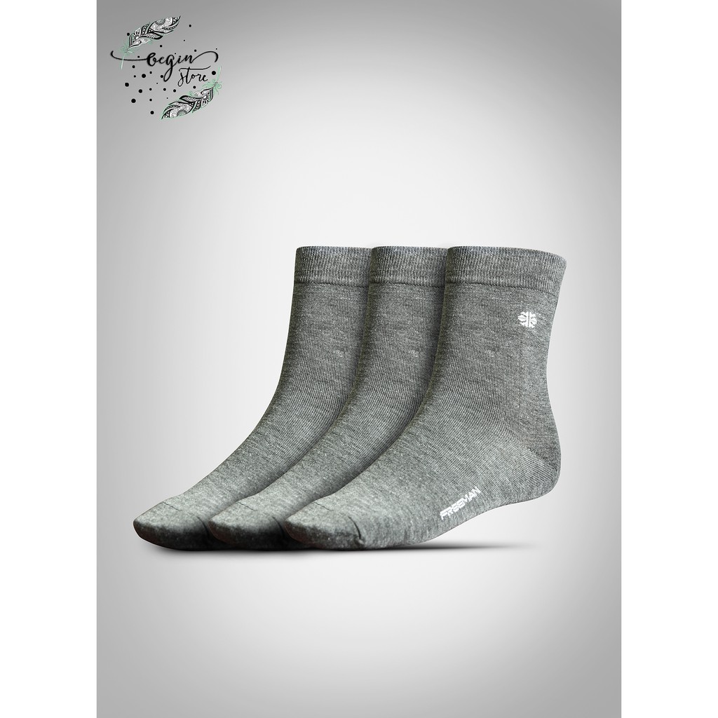 [100% Cotton] COMBO 3 TẤT DÀI NAM COTTON SOF408