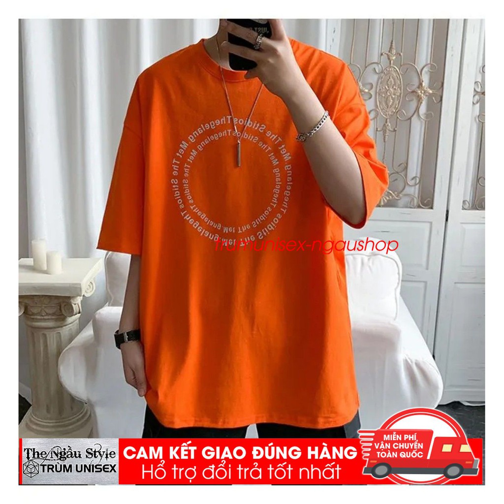 Áo thun Phản quang Stee nam tay lỡ unisex form rộng In phản quang Chữ Vòng Tròn chất vải cotton 100% | BigBuy360 - bigbuy360.vn