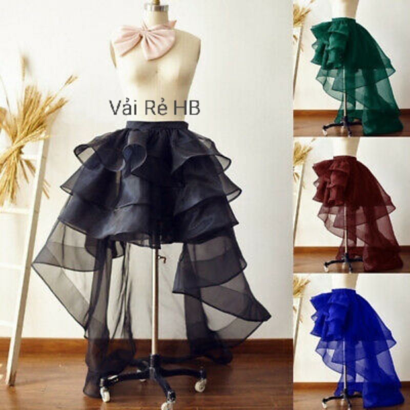Vải voan kính 💌 organza, tơ óng, voan xốp, kiếng mỹ 10cmx khổ1,5m