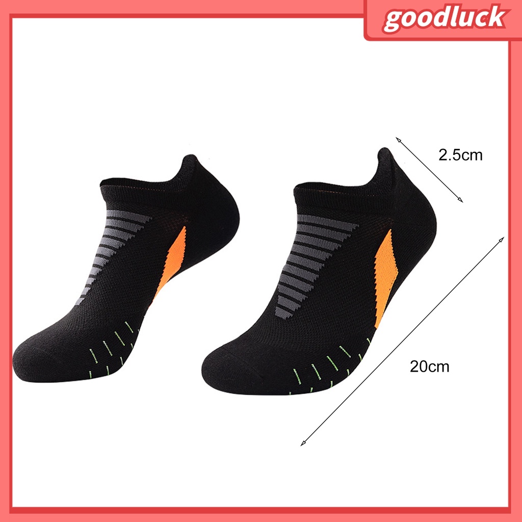 &lt; Golu &gt; Vớ Nam Co Giãn Màu Sắc Tương Phản Thấm Hút Mồ Hôi Dành Cho Chạy Bộ