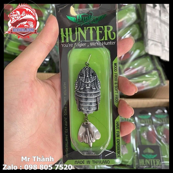 Mồi nhai giả câu lure Hunter V4 3.8cm 7g chuyên câu cá lóc hiệu quả cao