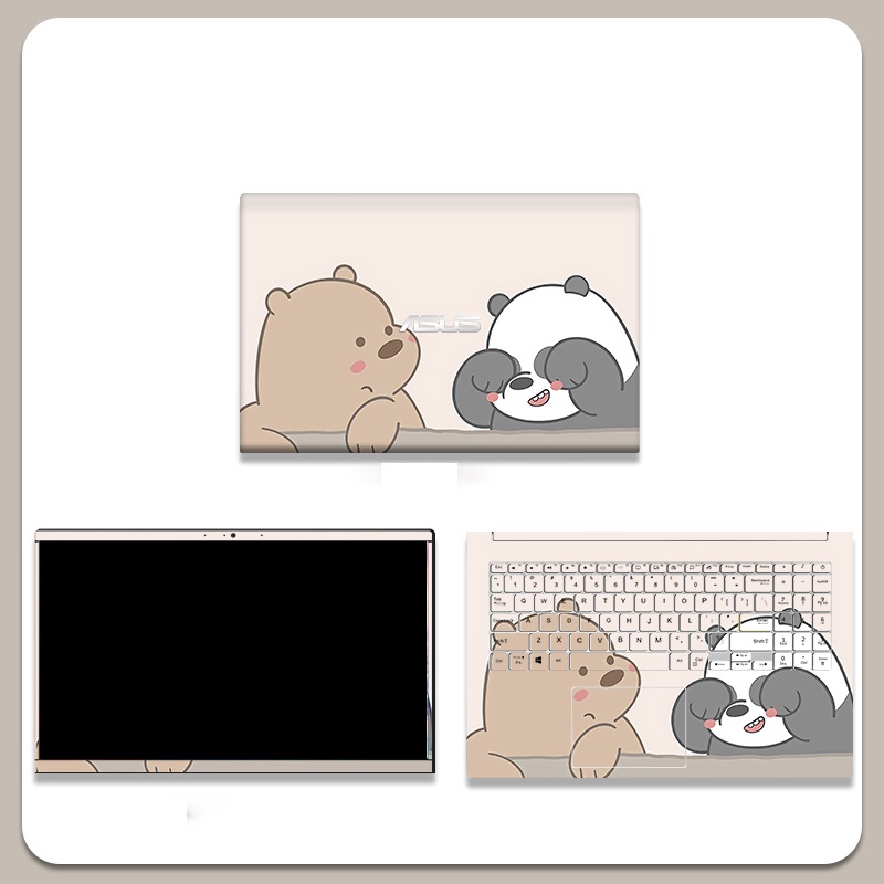 Skin Laptop Màu Hồng miếng dán laptop - decor cho laptop - skin là decal 3m USA
