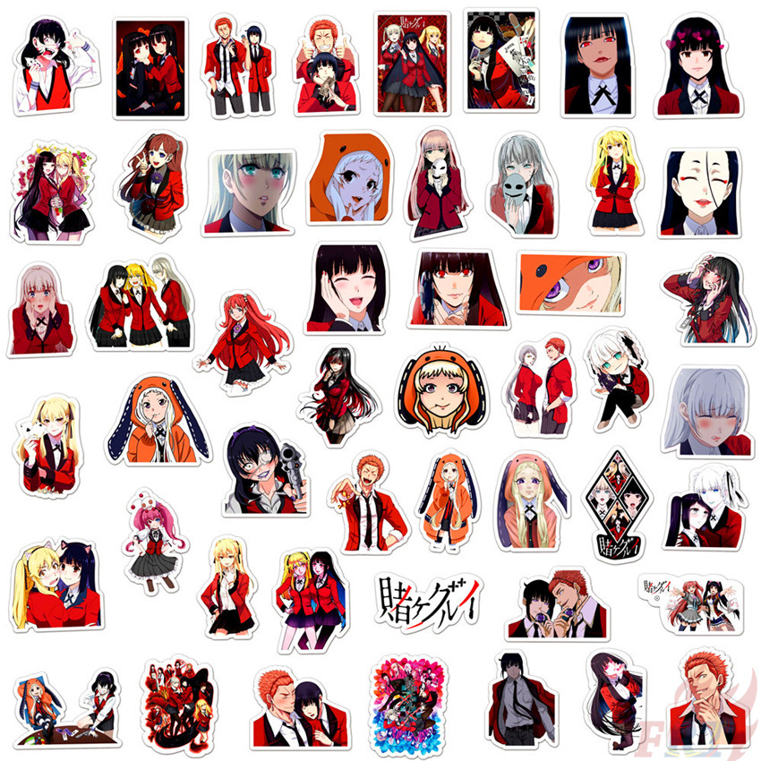 ❉ Kakegurui - Series 05 Anime Stickers ❉ 50Pcs/Set Jabami Yumeko DIY Fashion Doodle Decals Stickers