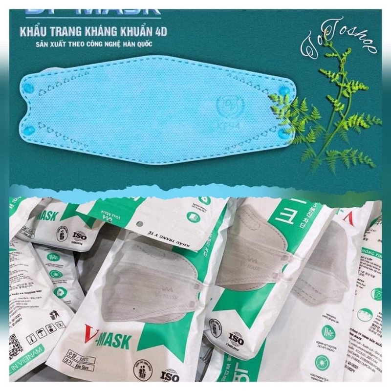 Set 10 Chiếc Khẩu trang 4 Lớp KF94  Chống Bụi Mịn Và Kháng Khuẩn Hàng Cao Cấp Công Nghệ  Hàn Quốc