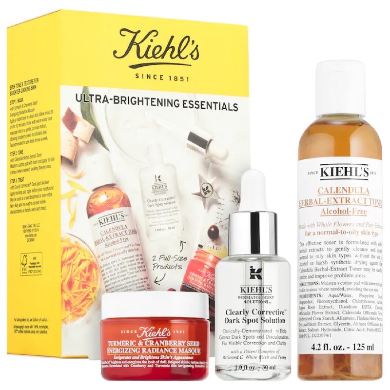 [Bill Sephora US] Set dưỡng da KIELH’S ULTRA BRIGHTENING ESSENTIAL