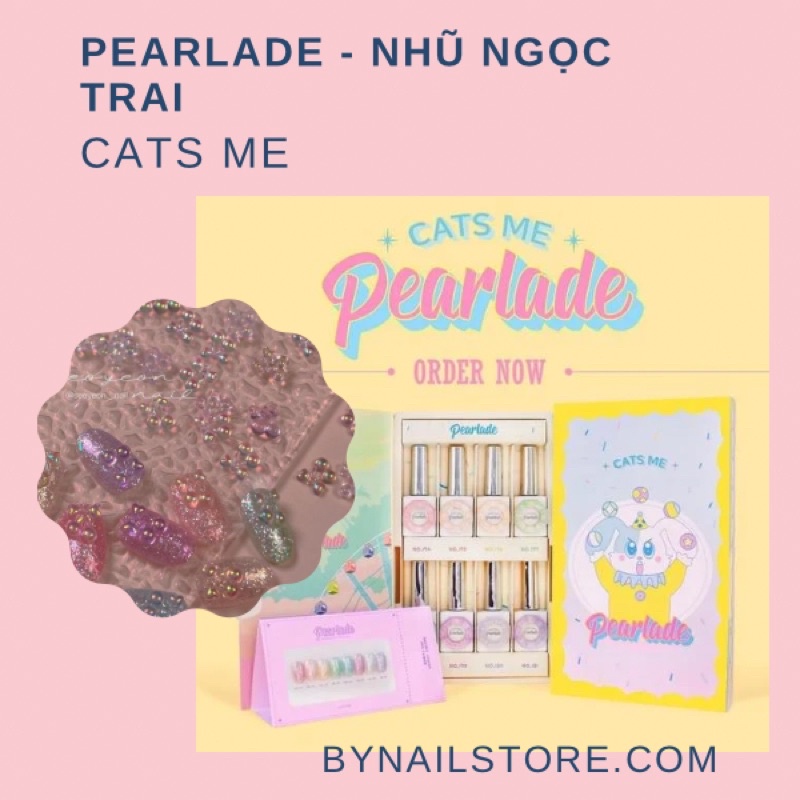 Bộ sản phẩm sơn gel nhũ ánh trai cao cấp Hàn Quốc Pearlade collection (8pcs)