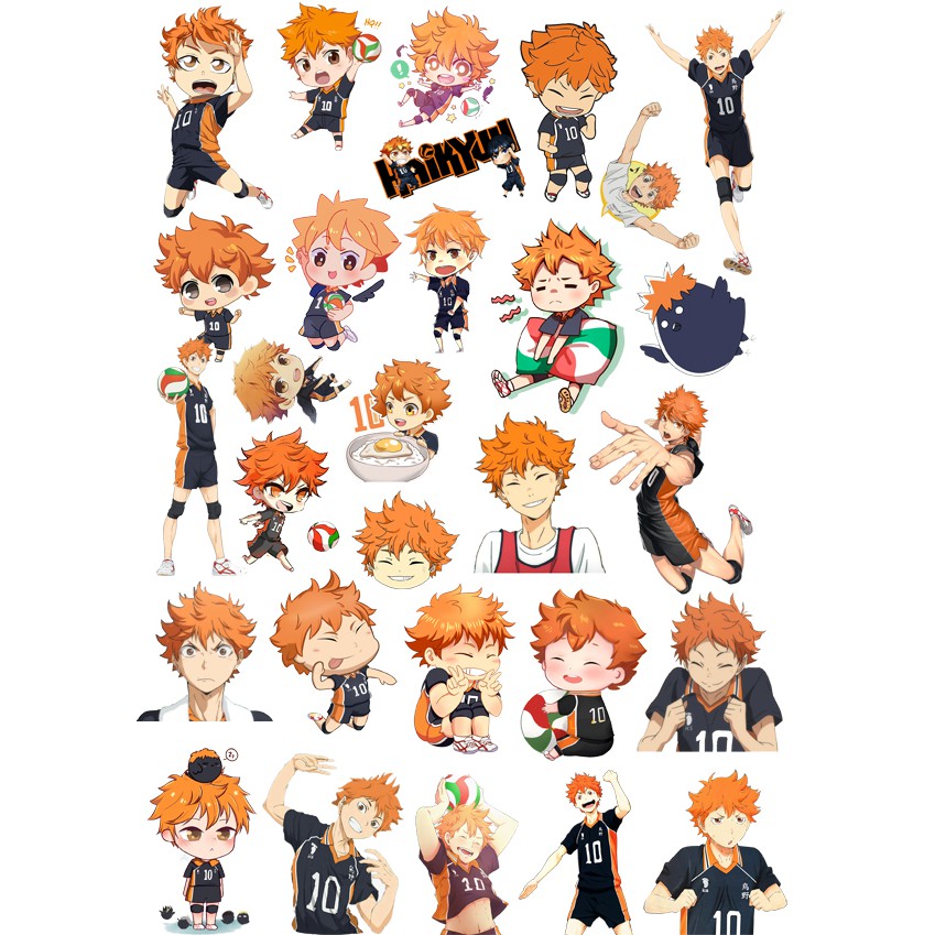 Sticker hinata haikyuu ảnh dán hinata 01