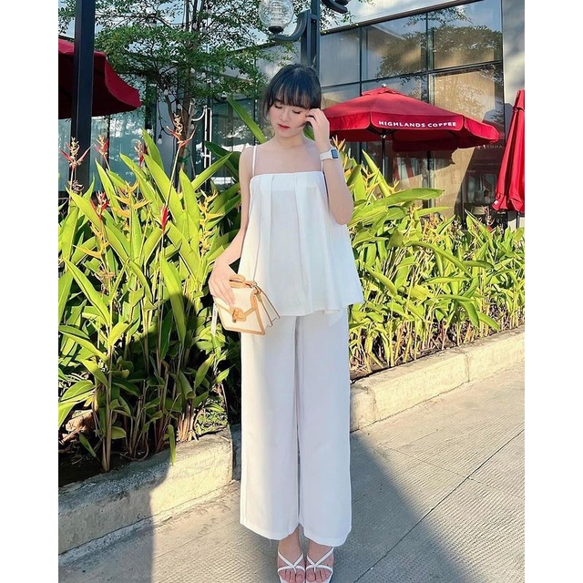 Áo 2 Dây Xoè Xếp Ly Nhẹ Form BabyDoll Năng Động Cá Tính .