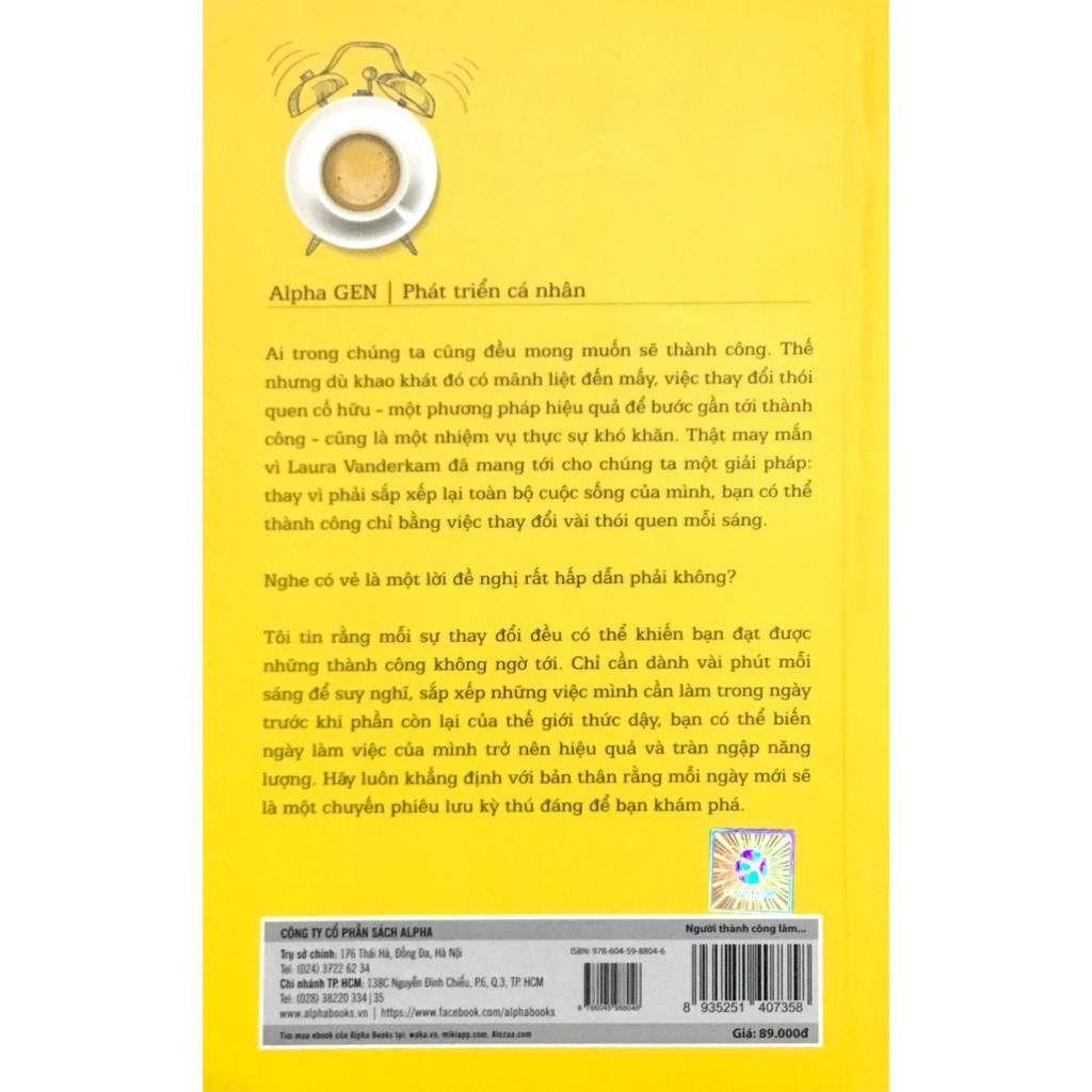 Sách - Những người thành công nhất làm gì trước bữa sáng? (Tái bản 2018)