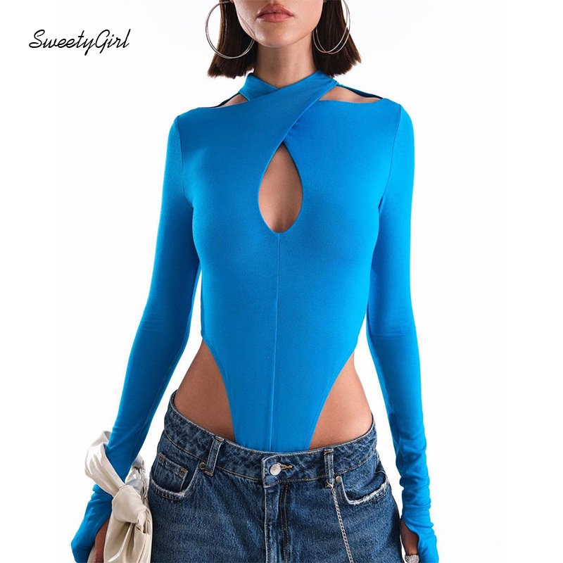 Áo Liền Quần Dài Tay Màu Trơn Thời Trang 2022 Quyến Rũ Cho Nữ