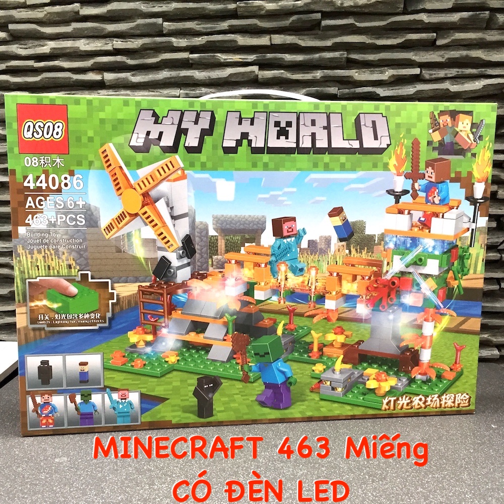 Bộ Lắp ráp Minecraft Hộp Lớn ⚡ 𝐅𝐑𝐄𝐄 𝐒𝐇𝐈𝐏 ⚡ - Giúp bé phát triển sáng tạo, thông minh 💥 𝐁𝐚̉𝐨 𝐇𝐚̀𝐧𝐡 𝟑𝟎 𝐍𝐠𝐚̀𝐲 ✅