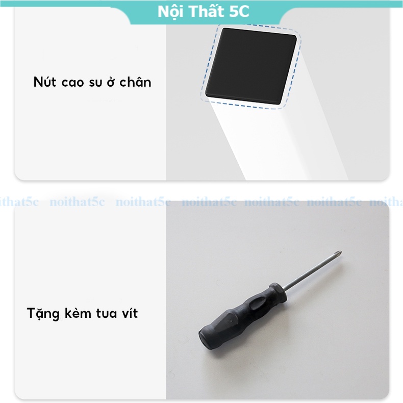 Bàn học 2in1 liền kệ sách thông minh tiện dụng, bàn học khung sắt sơn tĩnh điện 2 lớp chắc chắn chống gỉ bền bỉ