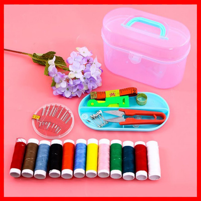 Hộp kim chỉ đa năng, 55 món, tiện lợi tiện dụng (hàng loại 1)