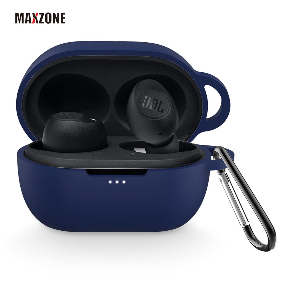Vỏ Bảo Vệ Hộp Sạc Tai Nghe Không Dây Bằng Silicon Kèm Móc Khóa Cho Jbl Tune 115 Tws