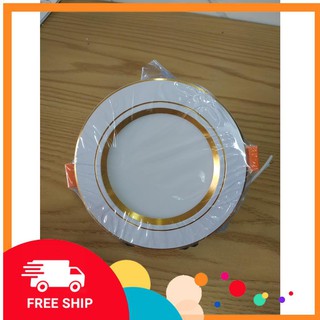 [HÀNG CHẤT LƯỢNG] ĐÈN ÂM TRẦN 7W PHI 76 ĐẾ TẢN NHIỆT 3 MÀU THAY ĐỔI
