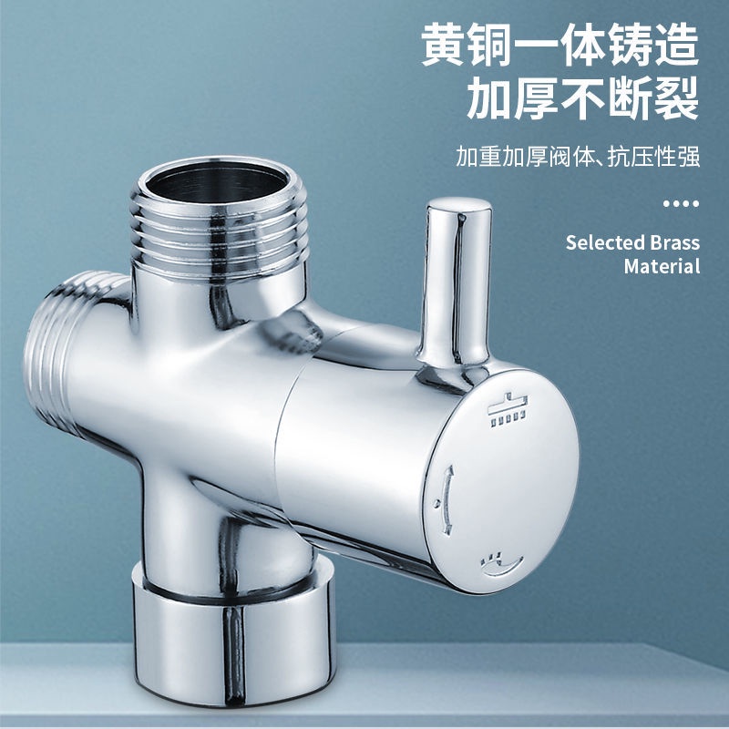 Van Chia Vòi Hoa Sen Một Chiều 4-6 Điểm Bằng Đồng Thau