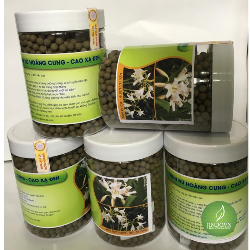500gr viên trinh nữ hoàng cung cao xạ đen cao cấp có giấy chứng nhận ATTP - J934