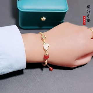 [Hàng Có Sẵn] Vòng Tay Hạt Đá Mã Não Đỏ Niche