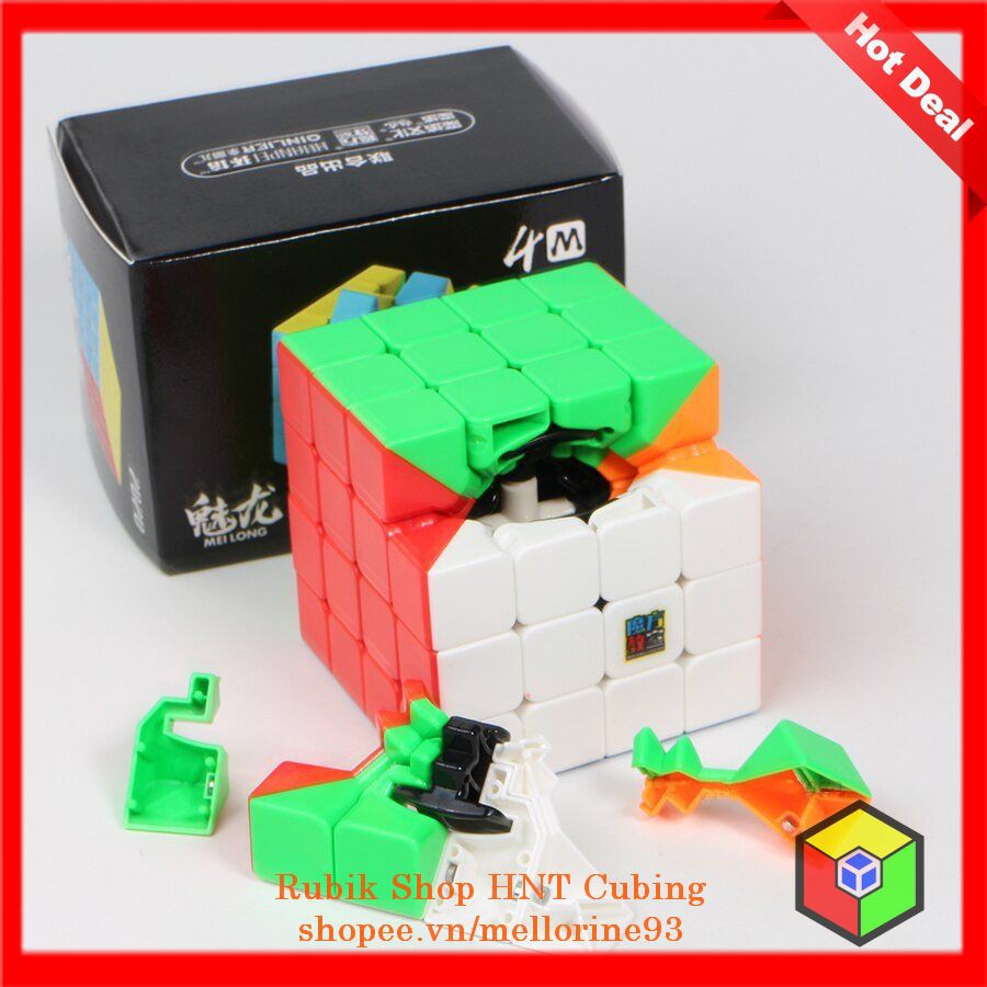 Đồ chơi Rubik 4x4x4 MoYu Meilong Stickerless - Rubik trơn 4x4 không viền