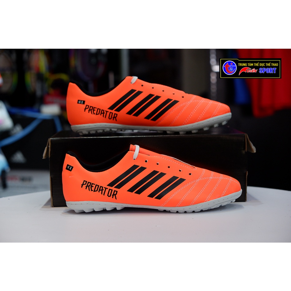 Giày đá bóng Predartor đế su - cam sọc cam(size39-43)