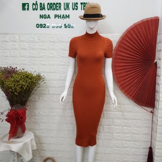 Đầm len body thun