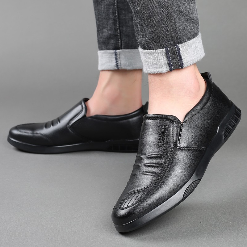 Giày nam thông thường Giày da nam công sở cao cấp Giày lười Size:39-44 Slip on leather shoes