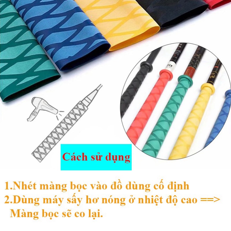 Màng Co Nhiệt Cuốn Cán Cần Câu Đơn , Câu Đài Chống Trượt Không Thấm Mồ Hôi