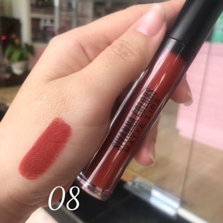 Son sivanna thái lan màu 08 đỏ gạch tặng kèm chì kẻ viền môi cùng màu