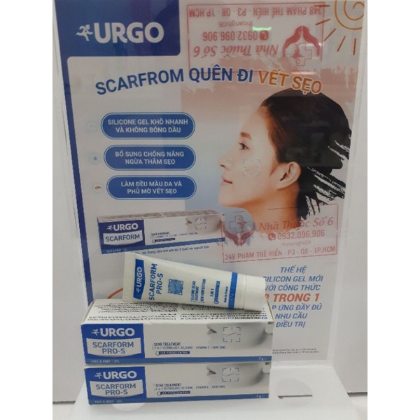 Gel mờ sẹo Urgo Scarfrom: ngừa sẹo nhập khẩu  Pháp