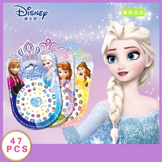 Sticker dạ quang dán móng tay phong cách công chúa phim Frozen DISNEY