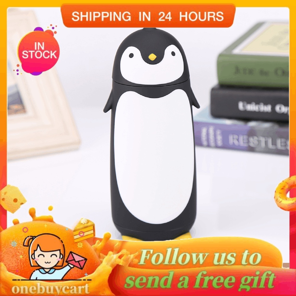 Bình nước 300ml hình chim cánh cụt dễ thương
