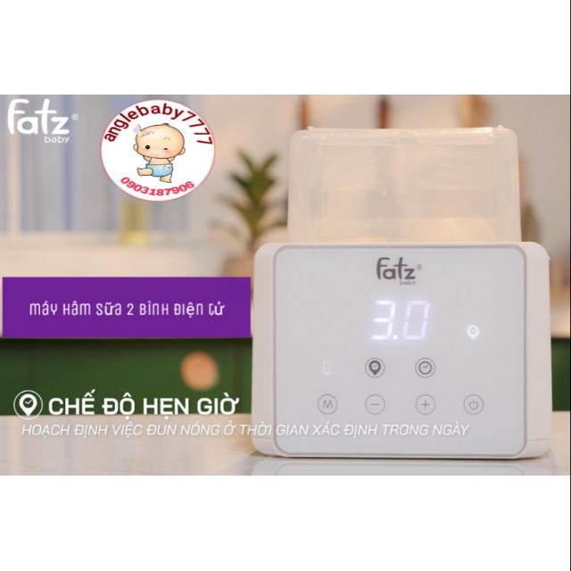  (Chính hãng BH 12th) Máy hâm sữa tiệt trùng điện tử fatzbaby Duo 3- FB3093VN