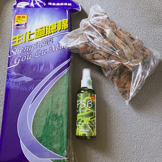 ComBo 1 Chai Vi Sinh Psb 100ml + 1kg Đá Nham Thạch+ 1 Bông Lọc 2 Lớp Xanh Đen, Sự Kết Hợp Hoàn Hảo