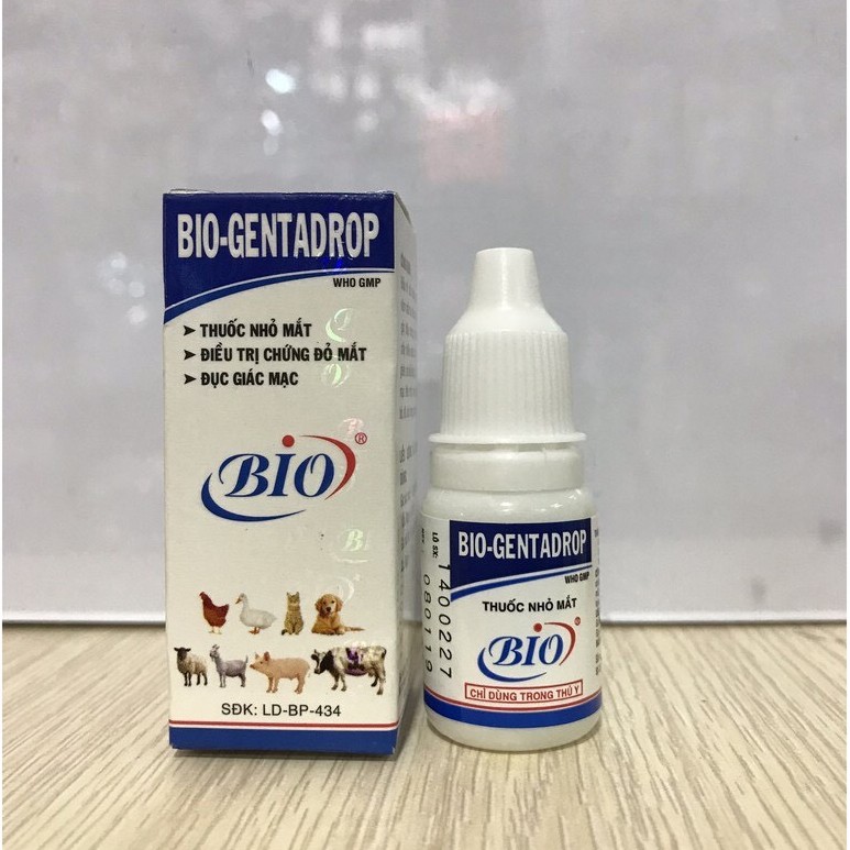 Nhỏ mắt Bio cho chó mèo chữa viêm mắt giahuypetshop