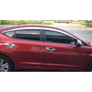 Vè che mưa mạ crom xe Hyundai Elantra 2016 - 2021 - Hàng Korea - Giá 1 bộ